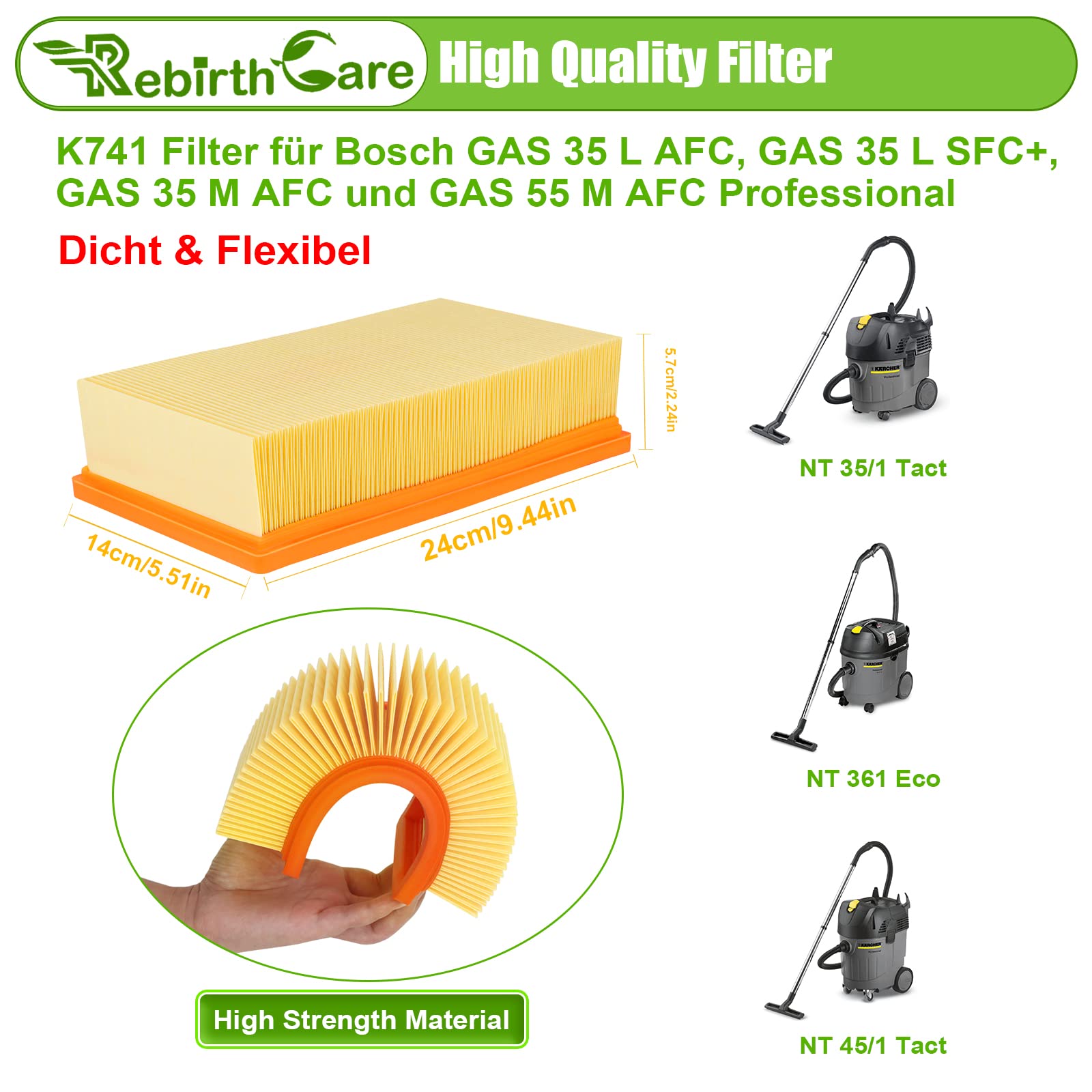 ASPIRATORI KARCHER NT35/1 TACT TE PROFESSIONALE CON PRESA ELETTRICA ASPIRASOLIDI E ASPIRALIQUIDI - Foto 11