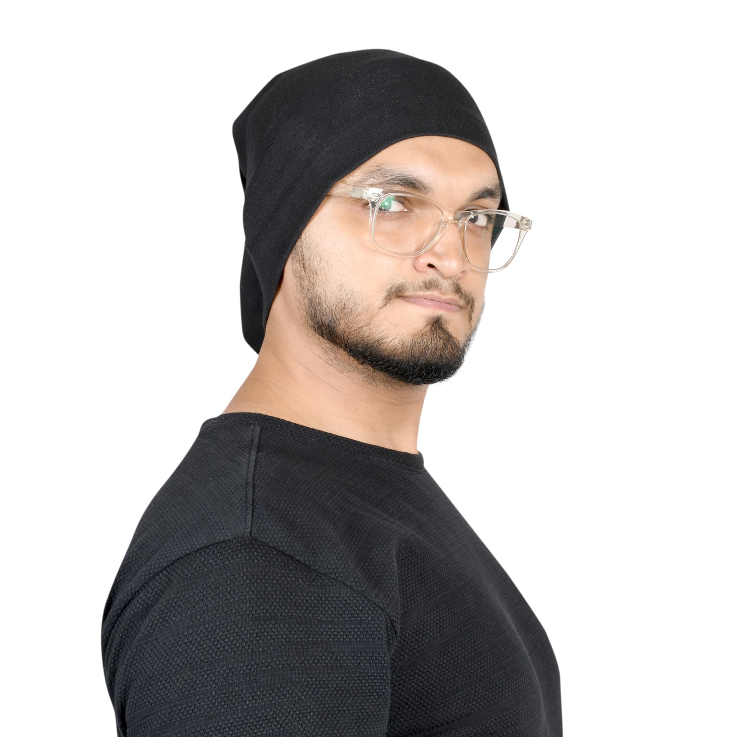 Premium Cotton Ashiqui Slouchy Beanie and Skull Cap for Summer, Winter, Autumn & Spring Season, Can be Used as a Helmet Cap Too