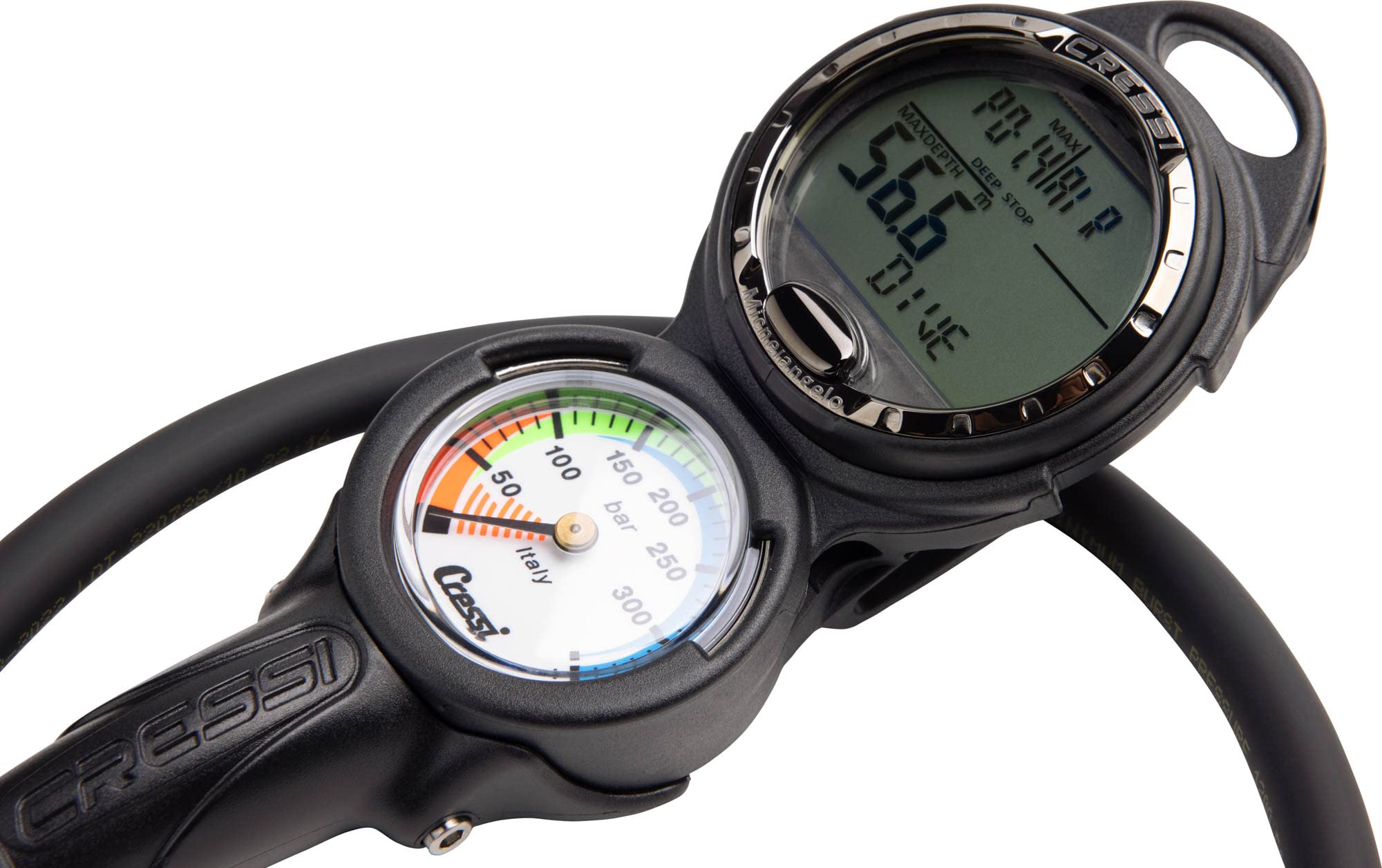 Cressi Console Michelangelo 2 Buceo, Unisex-Adult, Negro, Bar
