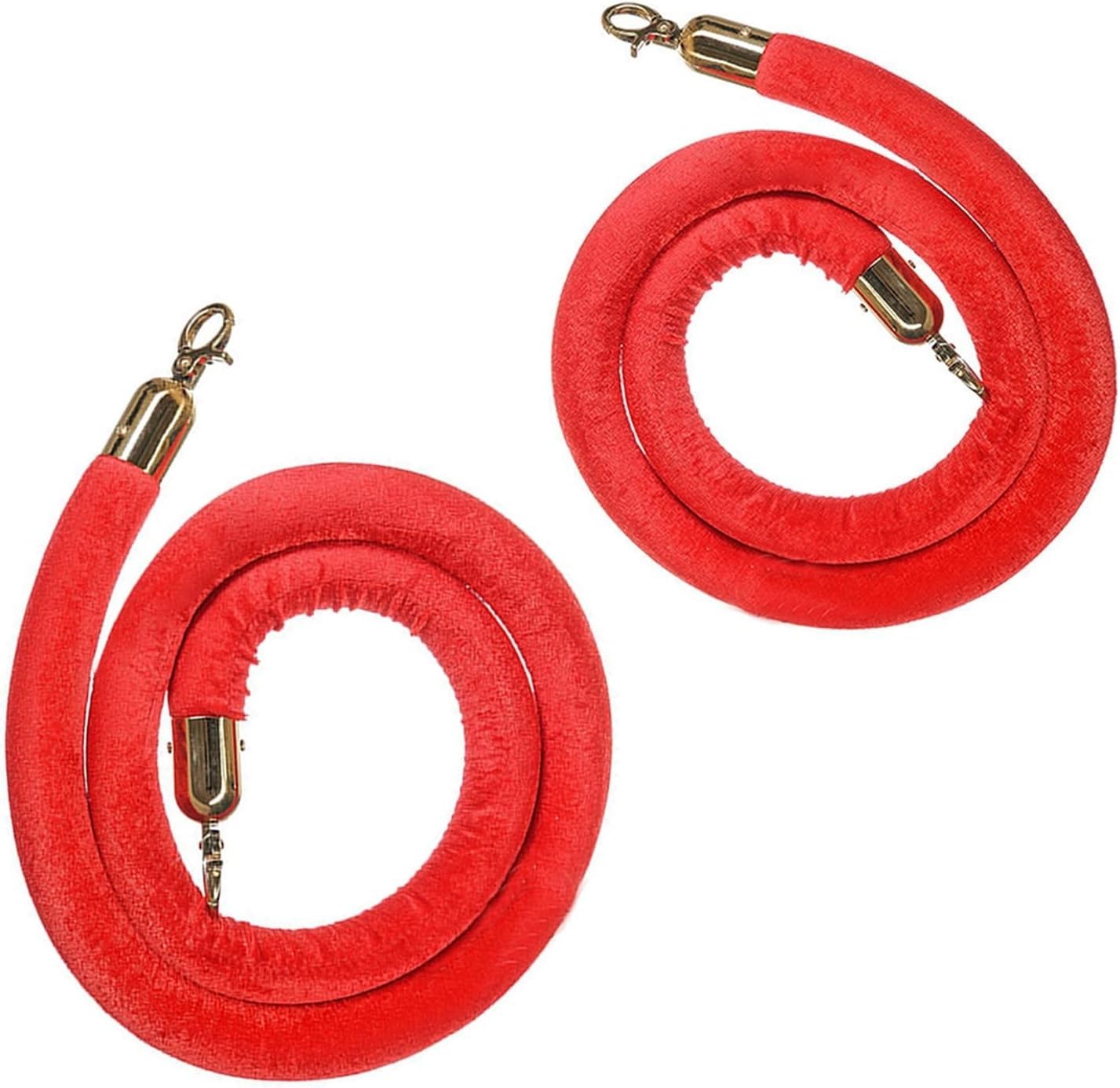 Barierki do kontroli tłumu Aksamitne dywanowe, Słupek aksamitny i liny słupkowe w 2-pakach, wielokolorowe, różne rozmiary(Red,3m/10ft)