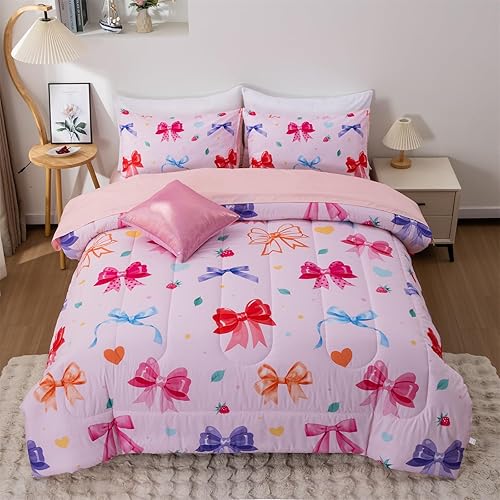 Aimuan Juego de edredón de moda para niña bolsa de perfume cosmético lápiz labial juego de edredón morado Diva con patrón de esmalte de uñas