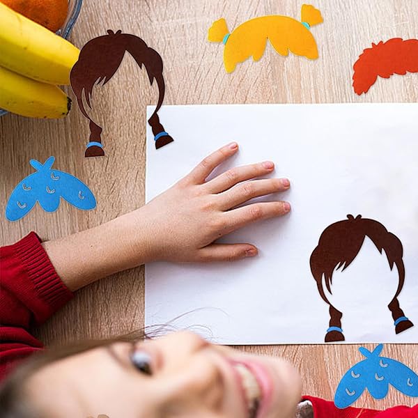 Jouet d'apprentissage socio-émotionnel - Kit de jeu multijoueur, visages émoticônes en feutre, jeu éducatif | Kit d'éducation émotionnelle amusant pour la maison, l'école - 2