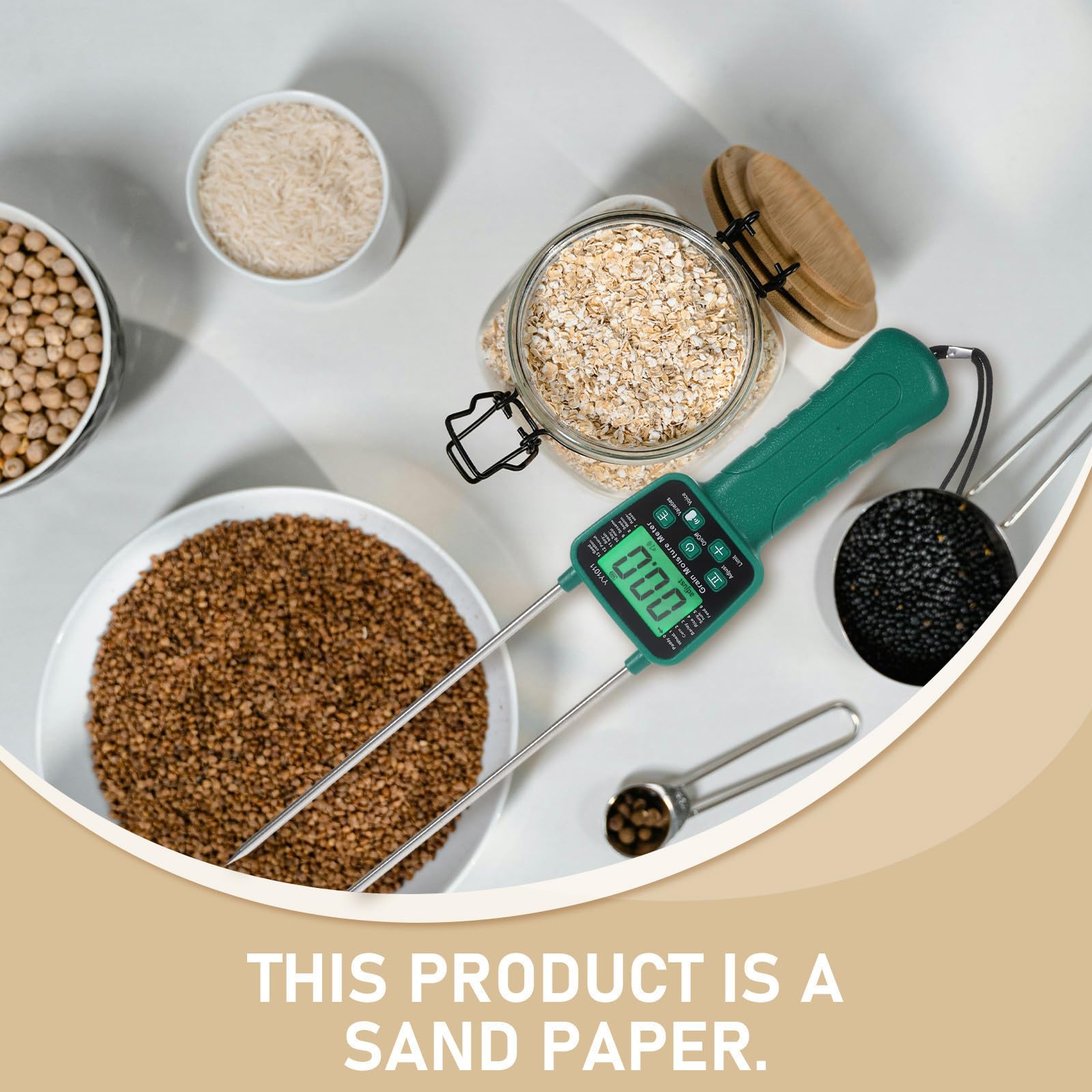 Medidor Digital de Humedad de Grano Voz para Industrias