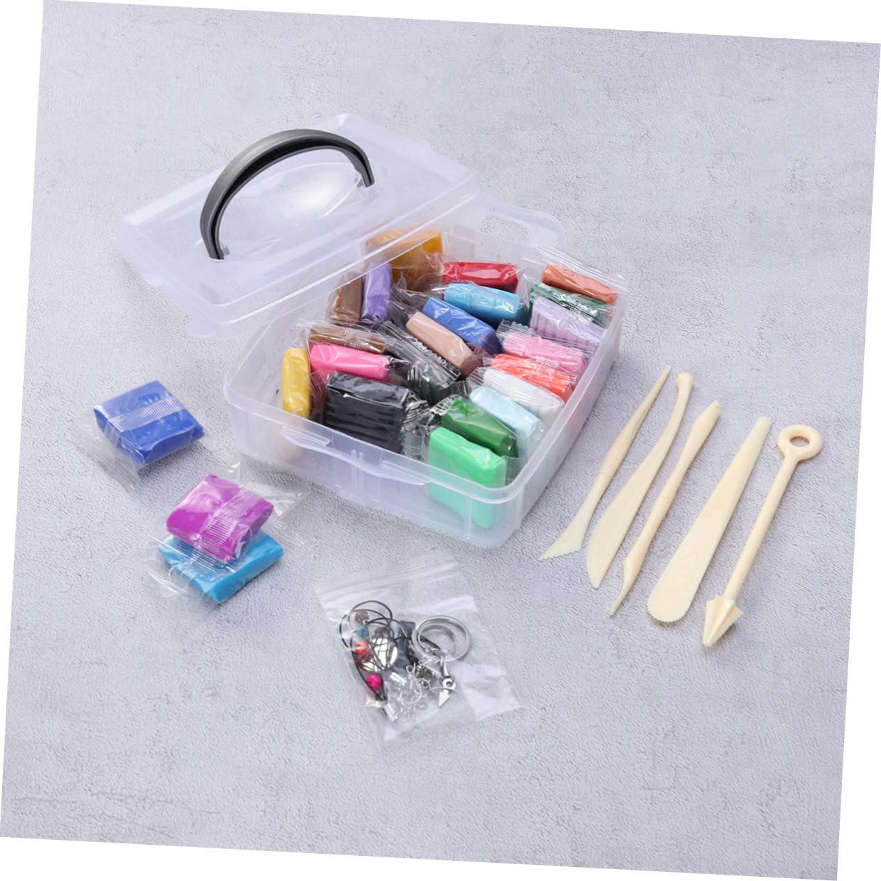 Kit de Arcilla Polimérica para Modelar Niños 24 Colores Herramientas