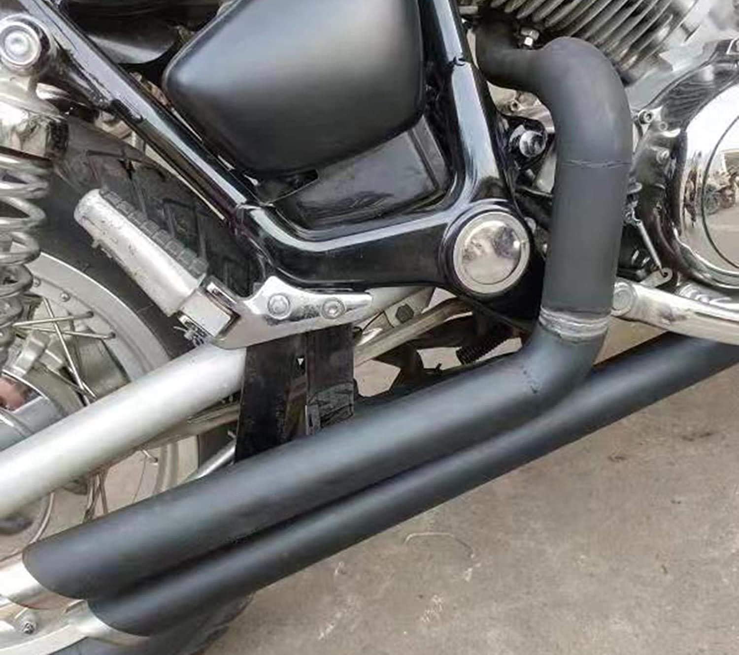 COPART Shortshots Staggered Full Exhaust Pipe Kit Silencer