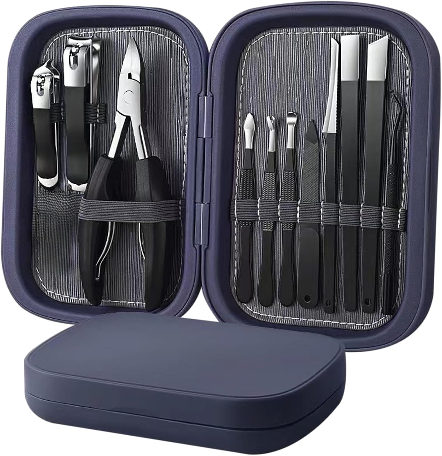 11pcs Ingrown Toenail Clipper Nail Cutter,Multifunctional Stainless Steel Nail Clipper,Adult Thick Nails Travel Grooming Kit Manicure & Pedicure Set Personal Care Tools (red)