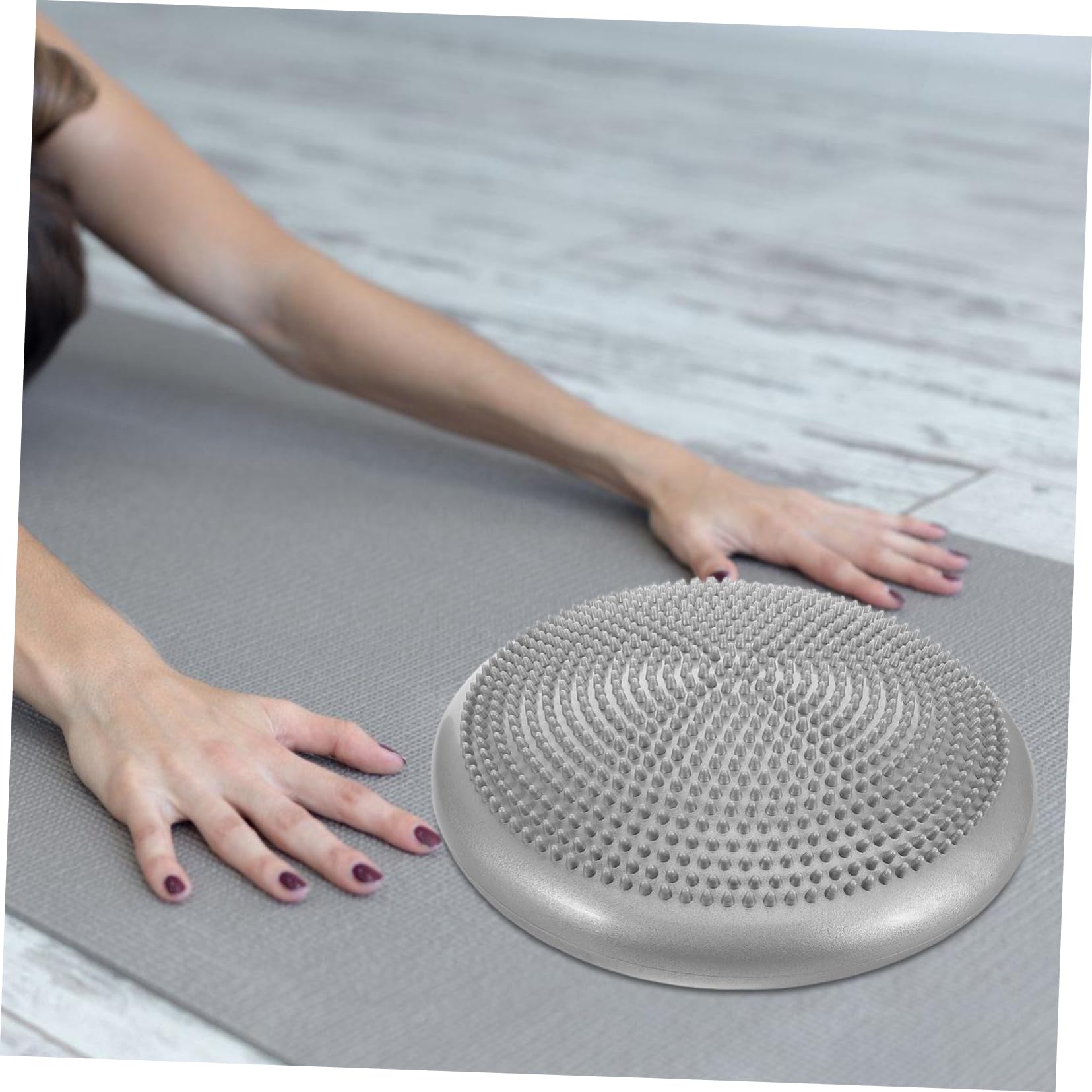 2 Stück Runde Pvc Yoga Balance Kissen für Balance und Massageübungen