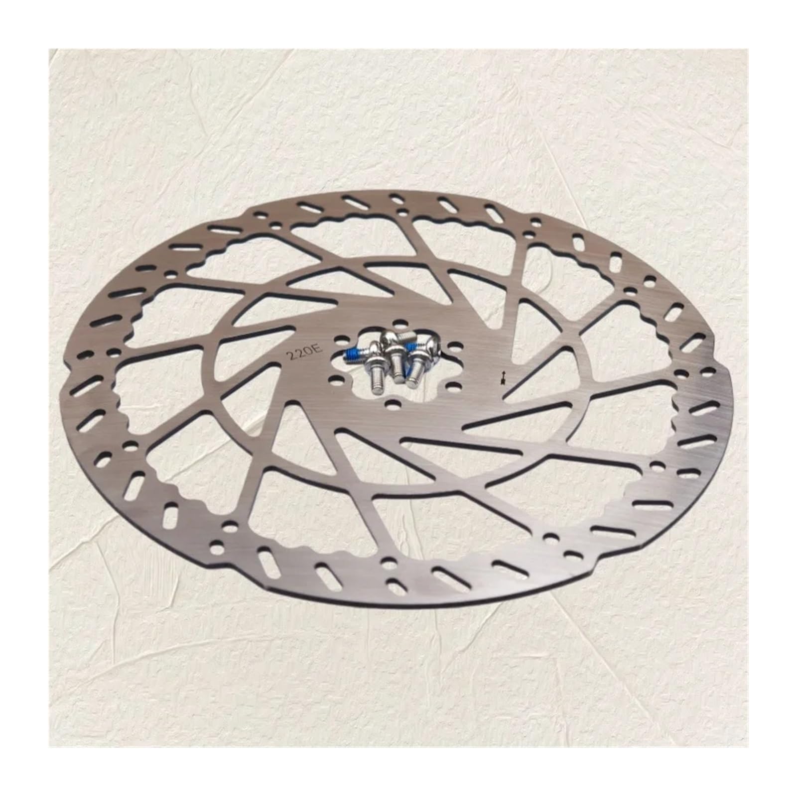 Generico Rotore Freno Bici 2.3MM, 140 160 180 203mm | 220mm, acciaio inox, centro foro 44mm, foro più vicino 22mm, 1 rotore con sei viti
