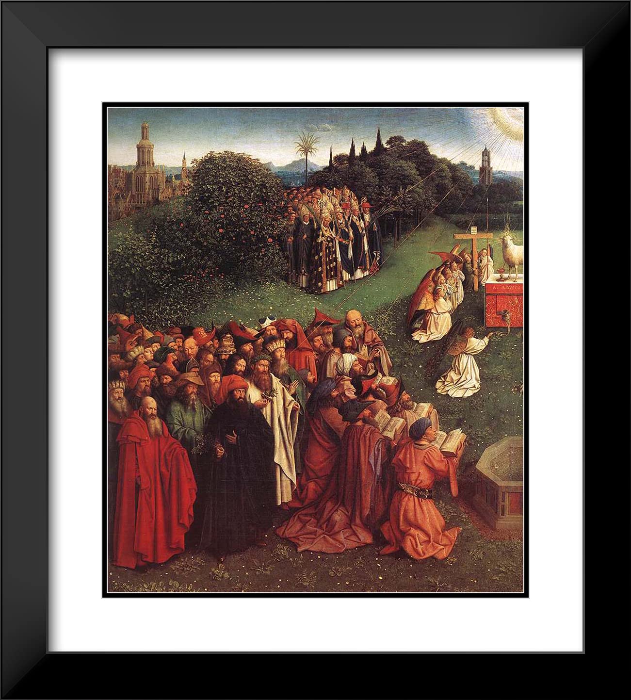 Amazon.com: ArtDirect Van Eyck, Jan 20x22 Black Modern Framed Art
