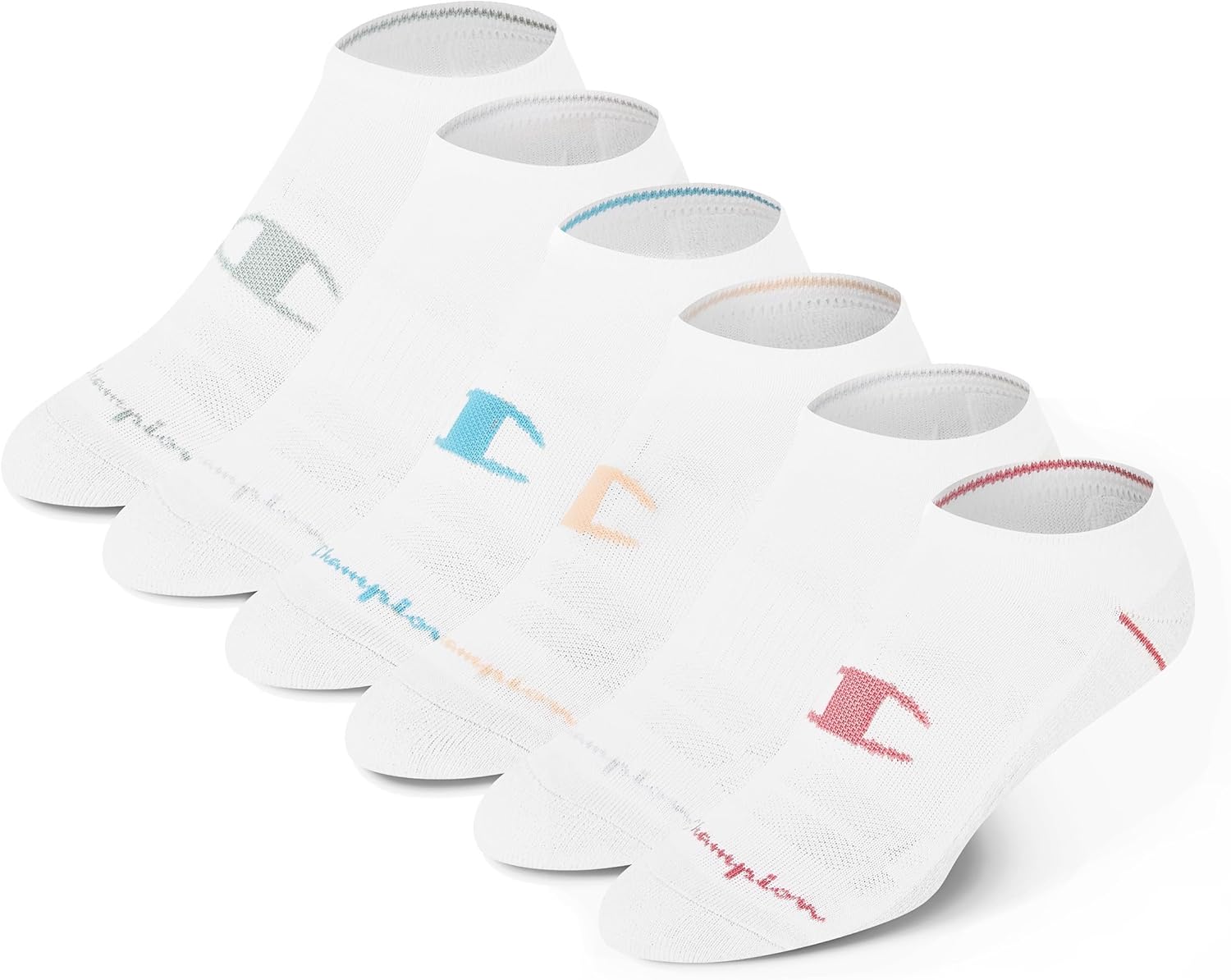 Champion Women's Low Cut Beathable Moisture-Wicking Athletic Socks (6-Pack)