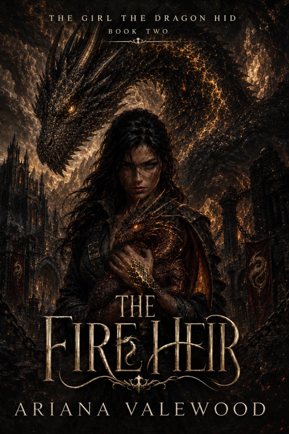 The Fire Heir: A Dragon Rider Fantasy Romance with Forbidden Magic, Hunted Heirs, Dark Academy Secrets, and a Morally Grey Commander: 2 (The Girl the Dragon Hid)