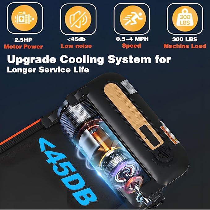 Caminadora Walking Pad con Inclinación 5%, 2.5 HP, Portátil miniatura 3