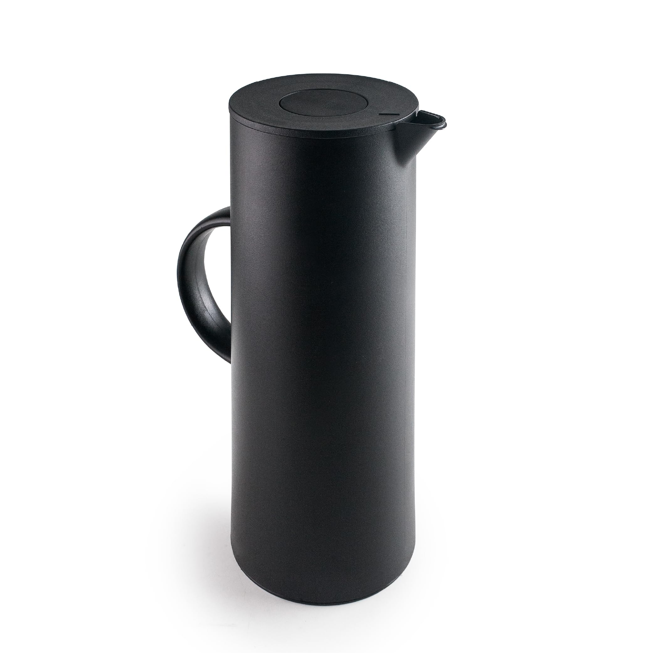 Carafe isotherme en verre IBILI 1L noir | Bouteille double paroi sans BPA