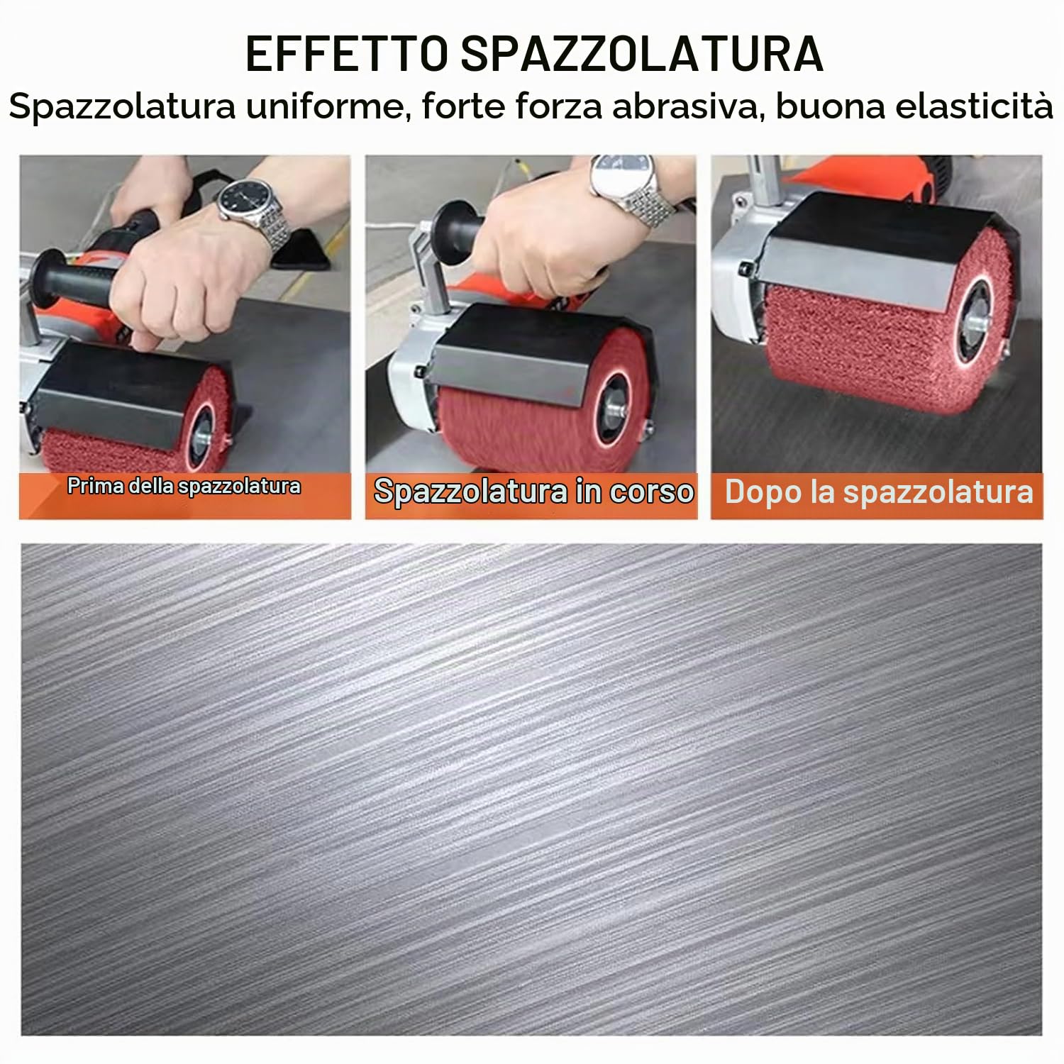 Smerigliatrice Angolare Multifunzione per Lucidatura, Kit Lucidatrice per Levigatrice Elettrica Attacco per Smerigliatrice Angolare Adatto per Metallo, Acciaio Inossidabile, Plastica, Legno, M10
