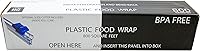 24/7 Bags BPA-Free Plastic Cling Wrap 800 Sq Ft with Slide Cutter - Extra Strong Cling, Microwave Safe Food Storage