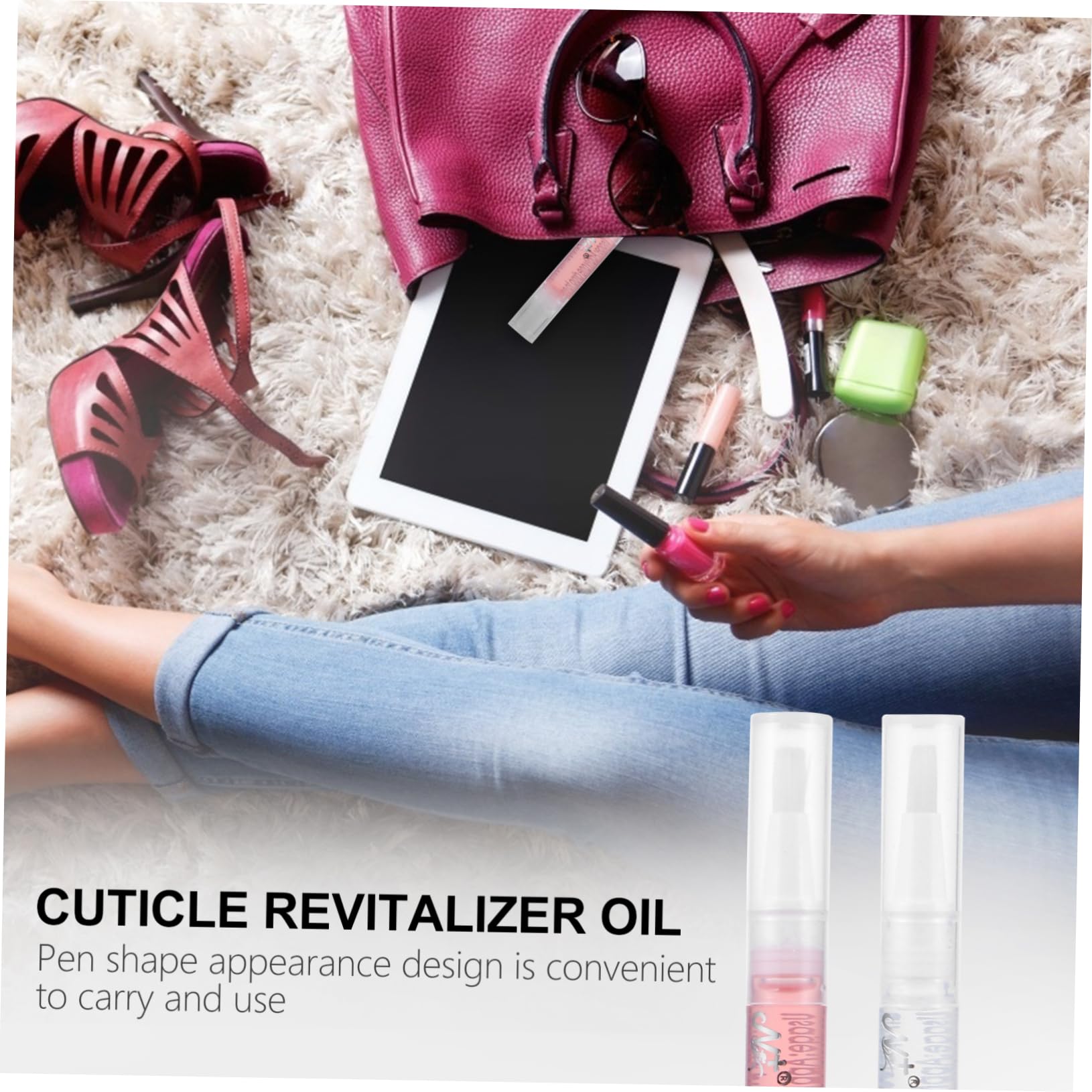 CALLARON 2 Series Lápiz De Nutrición De Uñas Clavo Lápiz Para Cutículas Con Aceite De Uñas Bolígrafo Para Cutículas Aceite De Manicura Pluma De Páginas 8 Piezas