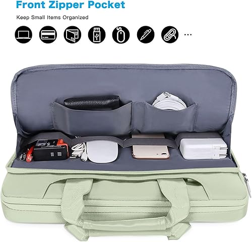 Miniatura 63 de MOSISO - Bolsa de hombro con protección de 360° para MacBook Air/Pro, laptop de 13-13.3 pulgadas, MacBook Pro 14 2023-2021 A2779 M2 A2442 M1, funda