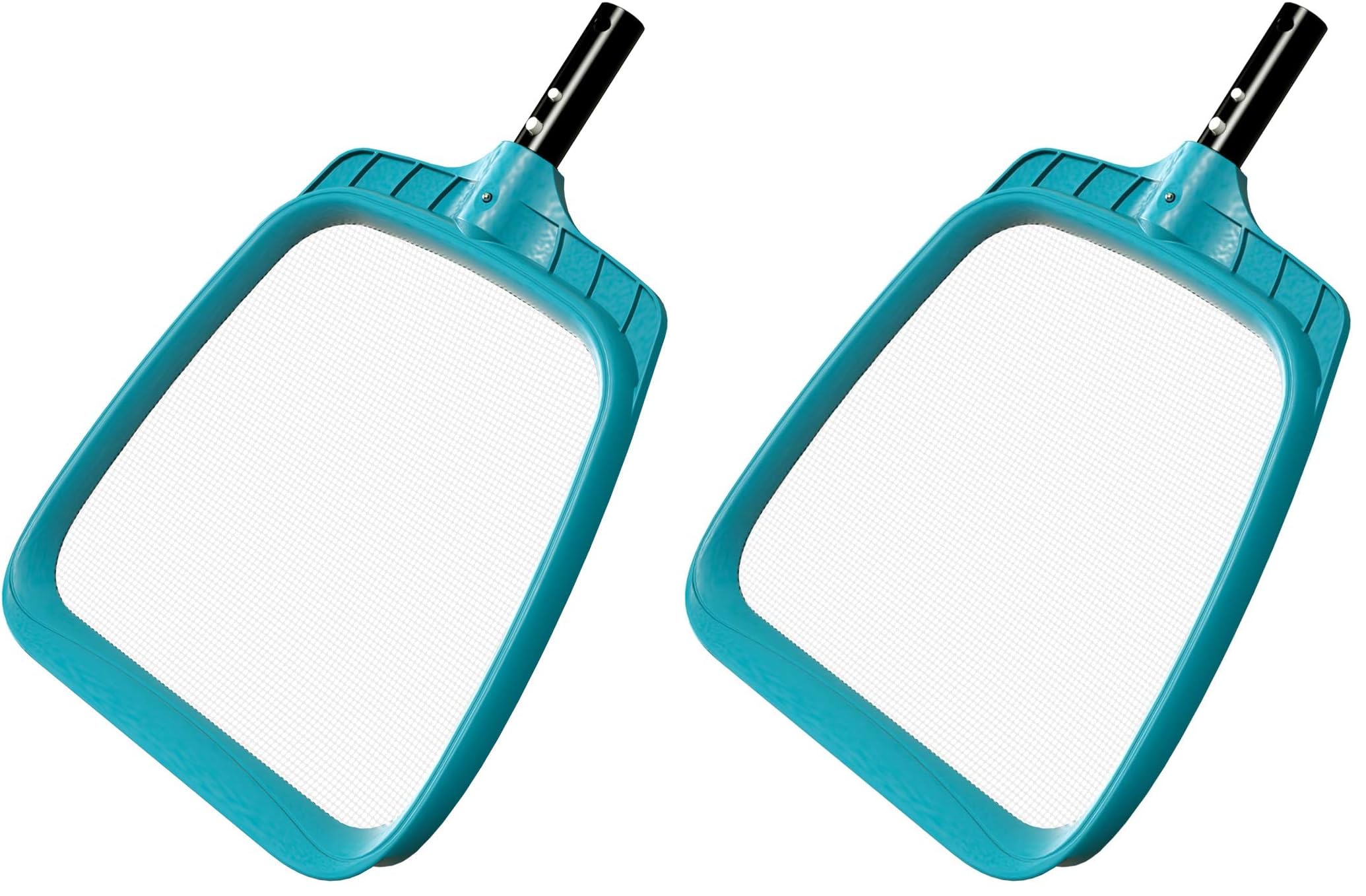 POOLWHALE Professional Pool Skimmer Net,Fine Mesh Net Bag,Heavy Duty Swimming Leaf Skimmer Cleaning Tool - Fast Cleaning,Debris Pickup Removal- Fits Standard Swimming Pool Poles(No Pole) (Pack of 2)
