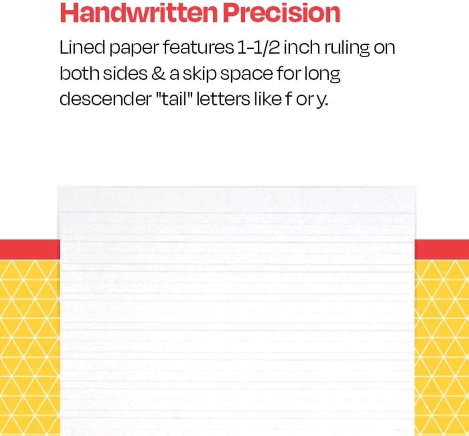 School Smart Primary Chart Paper, Skip-A-Line, 24 x 32 Inches, White, 500 Sheets