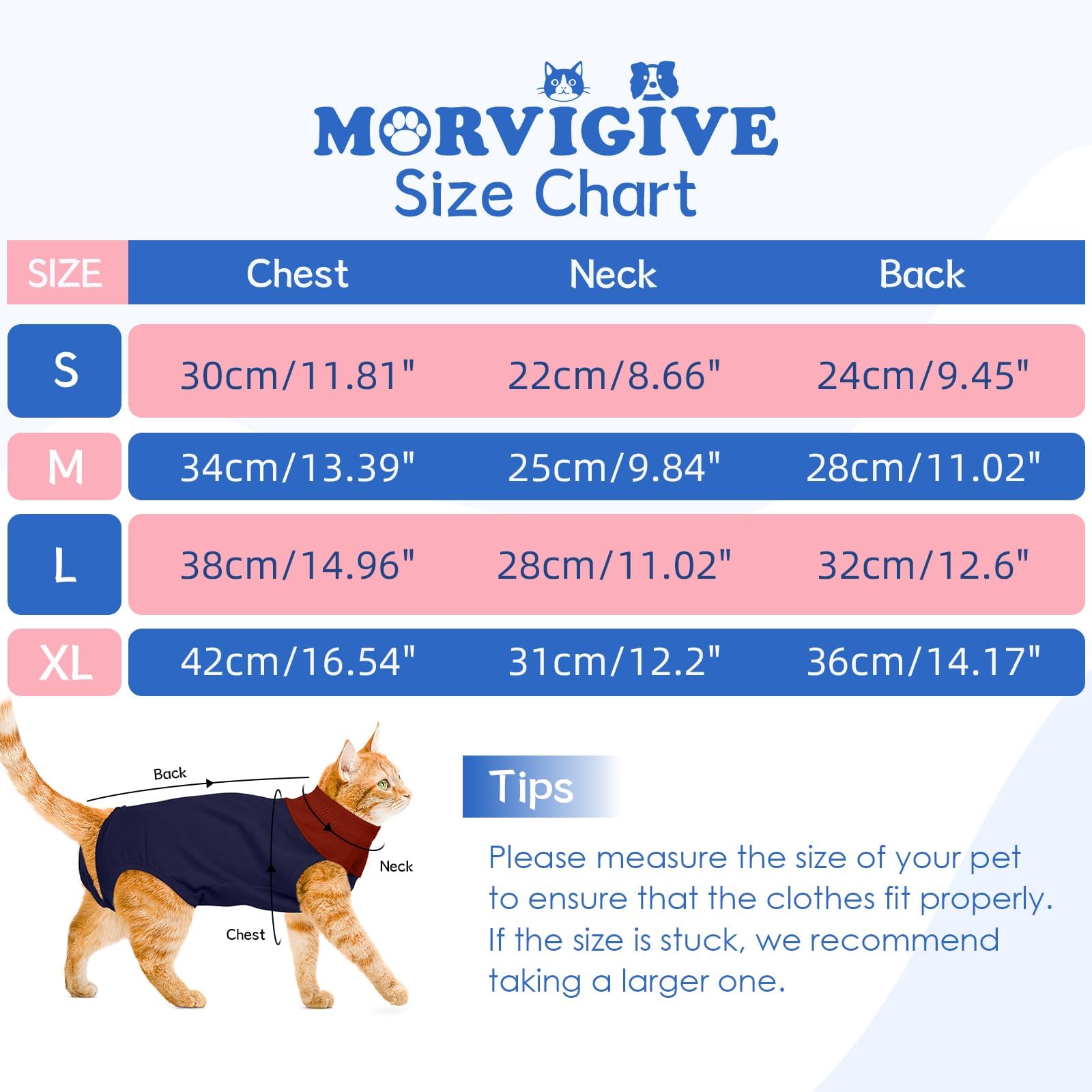 Small Cat Recovery Suit for Female Cats,Post-Surgery Onesie with Breathable Fabric & Back Zipper,Anti-Licking Design for Spay/Neuter Recovery,Navy Blue (Size S)