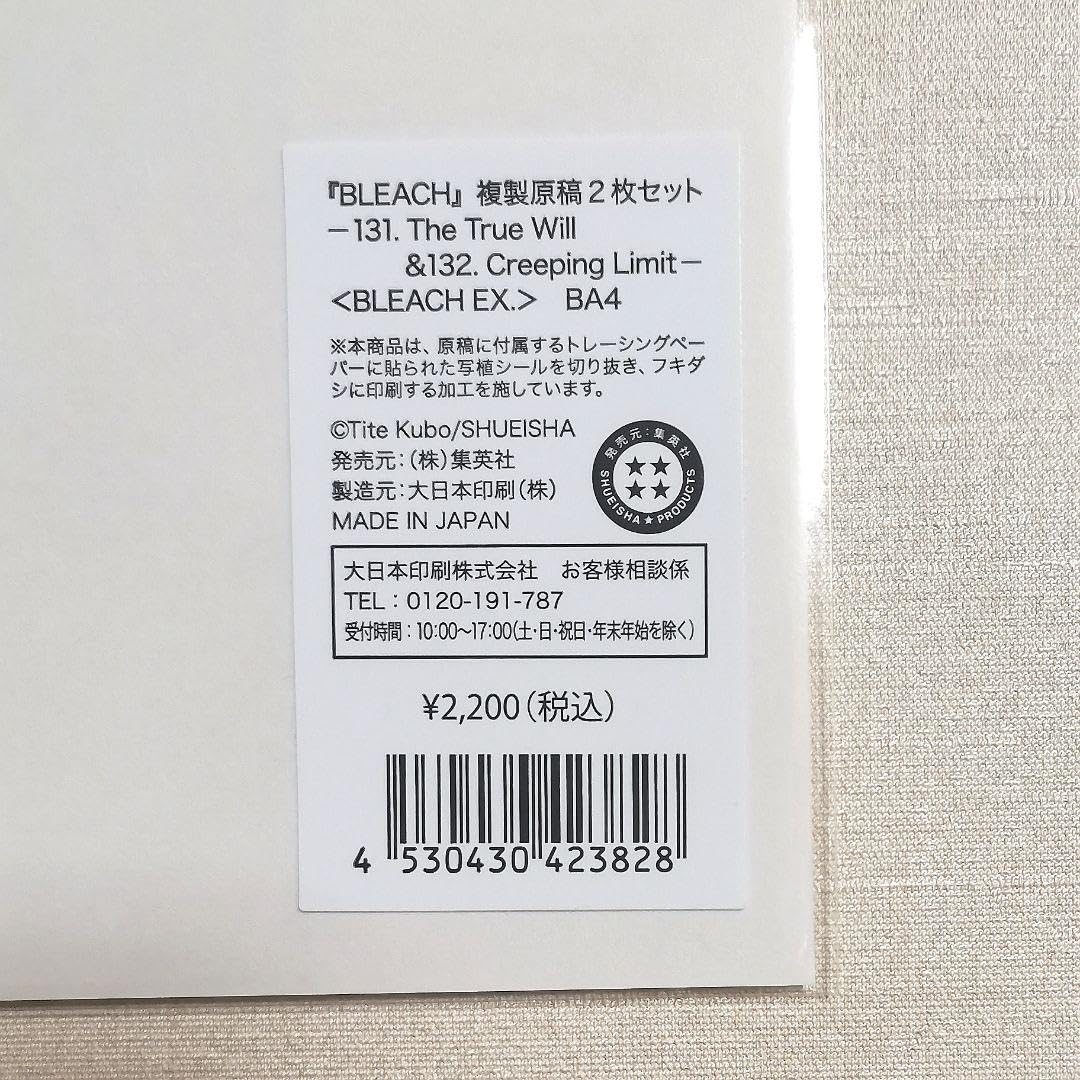 Amazon.co.jp: 展 日番谷冬獅郎 市丸ギン 複製原画2枚セット BA4サイズ