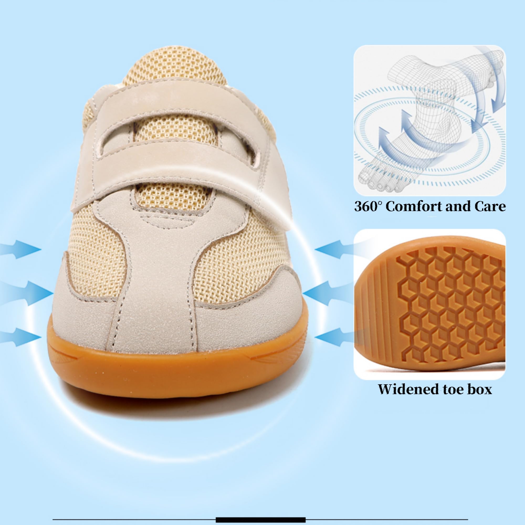 Minimalistas Barefoot Zapatillas de Trail Running Niños Senderismo Transpirables Antideslizantes Tallas 25-37