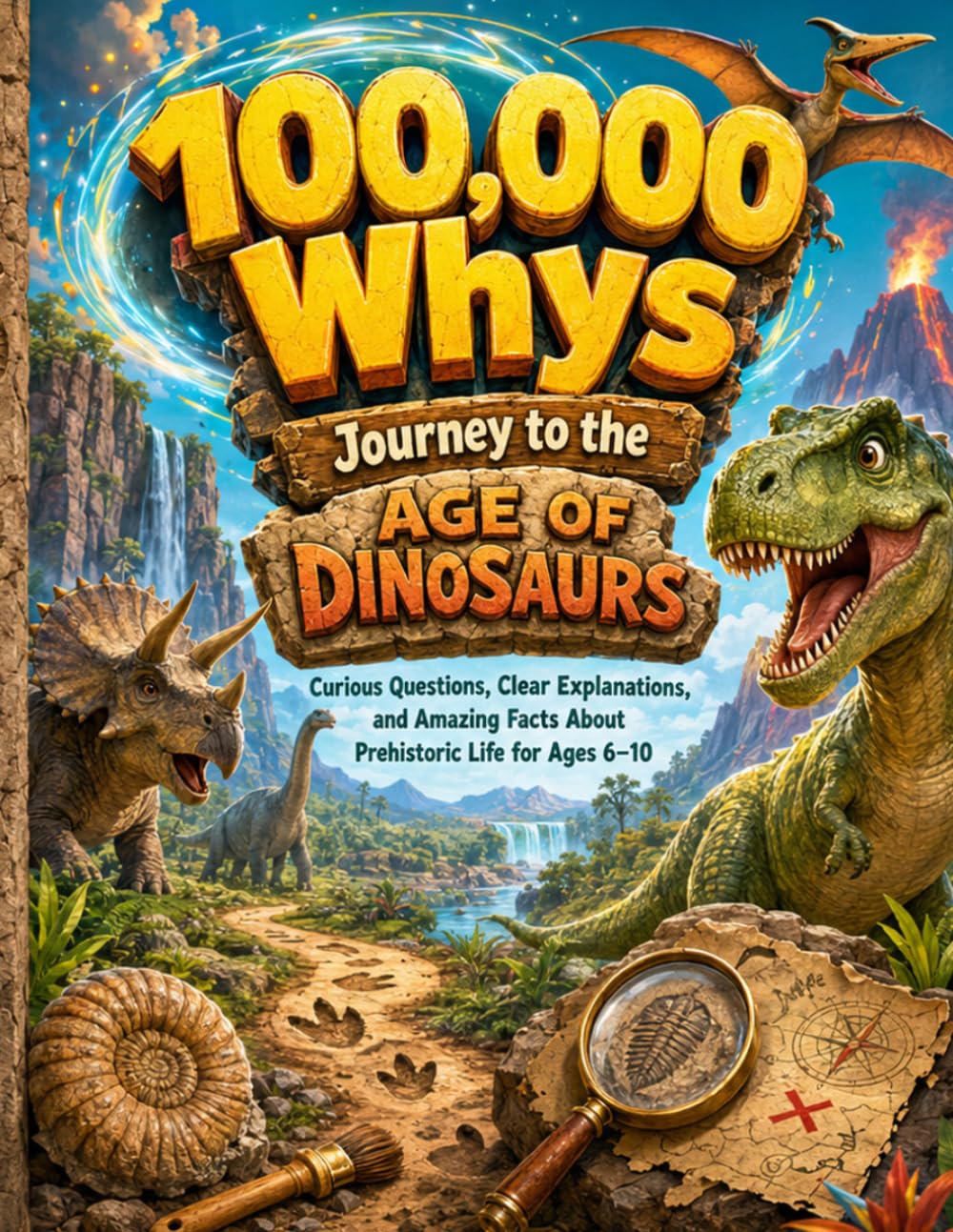 100,000 Whys: Journey to the Age of Dinosaurs: Curious Questions, Clear Explanations, and Amazing Facts About Prehistoric Life for Ages 6–10