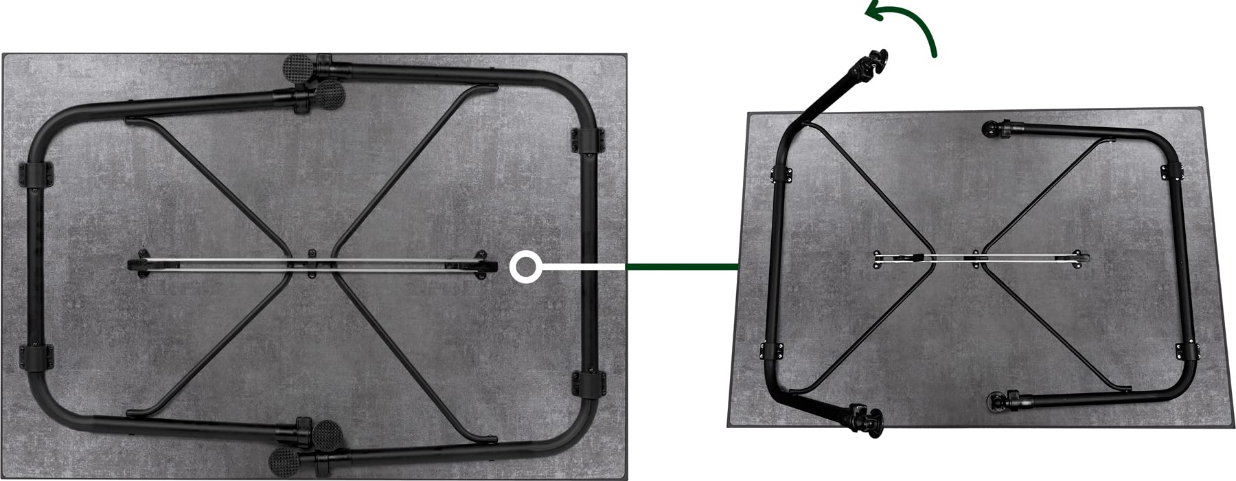 BRUNNER 0406111N Tavolo con Ripiano Resistente alle Intemperie Recreo 100, Ripiano 100X68 Cm