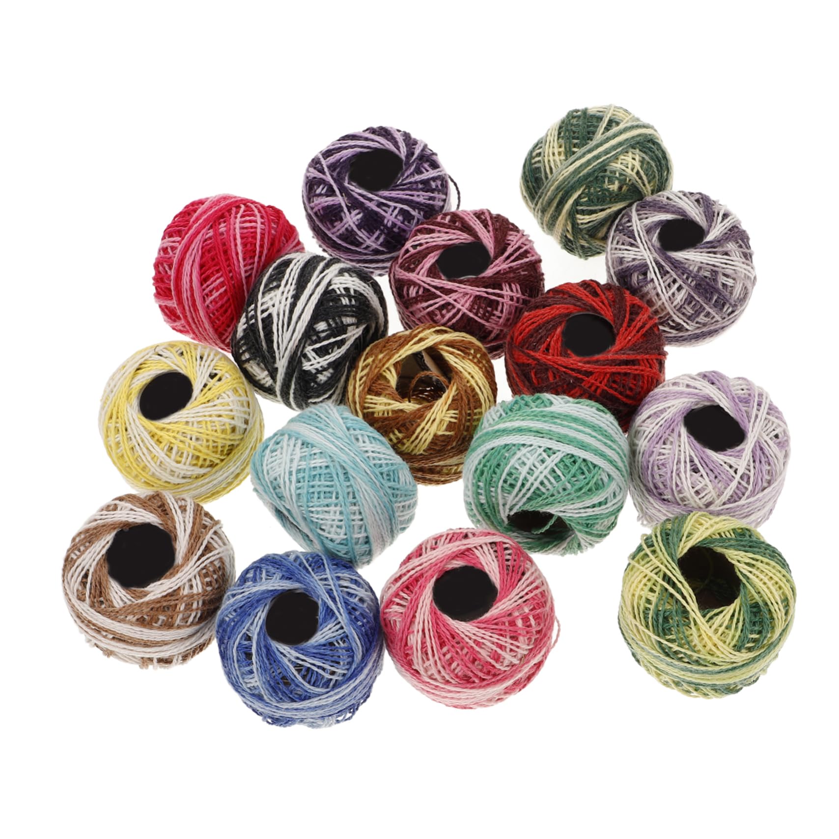 Fil à broder arc-en-ciel Beavorty lot de 16 rouleaux de coton pour couture et bracelets