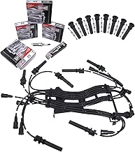 APDTY Tune Up Kit Includes 16 OEM Spark Plugs, 16 Ignition Wires & COP Coil On Plug Boots Fits 2003-2005 Dodge Ram Pickups With 5.7L Hemi / 2004-2005 Dodge Durango With 5.7L Hemi - coolthings.us