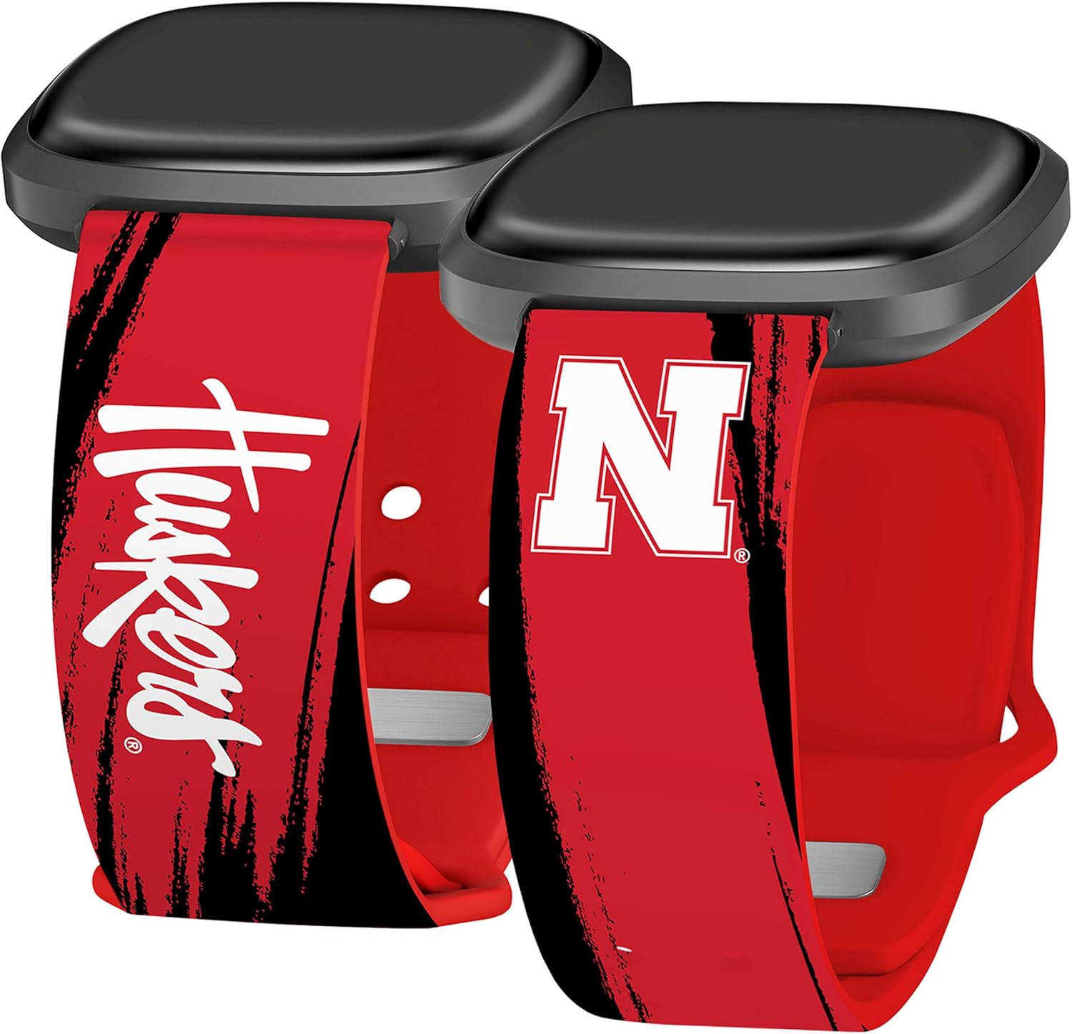 Affinity Bands Nebraska Huskers HD Watch Band Compatible with Fitbit Versa 3 and Sense