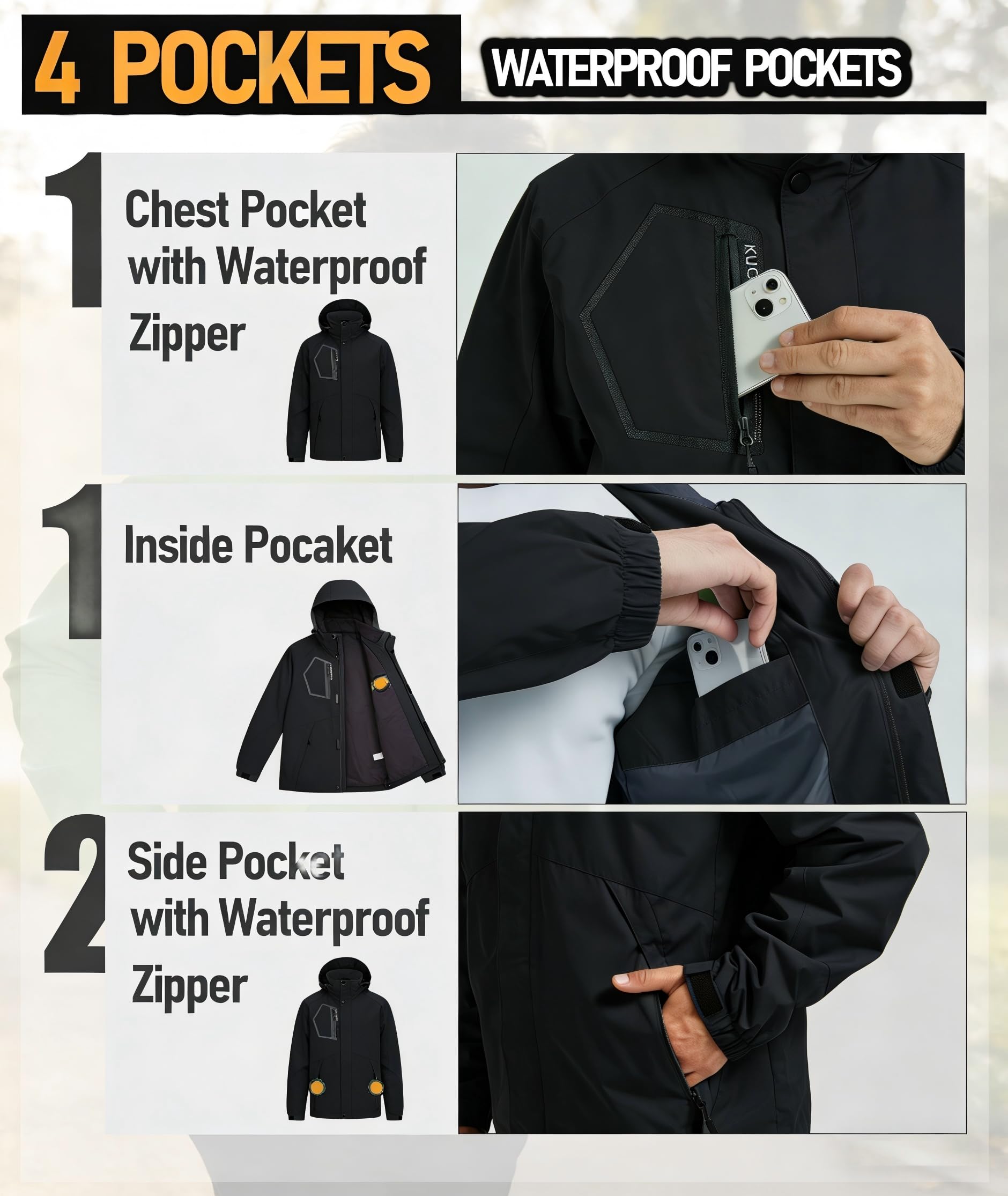 Giacca antipioggia da uomo, impermeabile, leggera, con cappuccio, per escursionismo, ciclismo, viaggi, taglie S-6XL