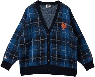 [コーエン] MLB別注 アソートジャガードロゴニットカーディガン 76376460110 7970 NAVY(79) L