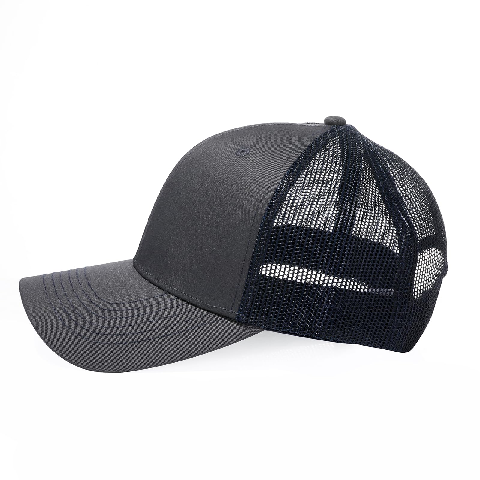 Cappellino Baseball Uomo Donna, Cappello Trucker con Rete Traspirante, Regolabile Snapback, Cappello Sportivo Casual per Estate, Taglia Unica 55-60 cm - 2