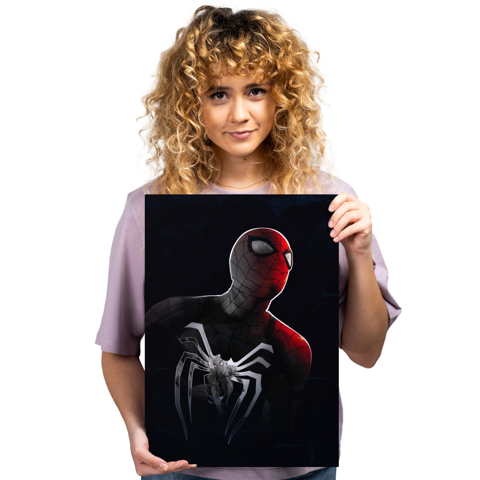 Amazon.com: Displate Metal Poster Marvel Spider-Man in the Dark