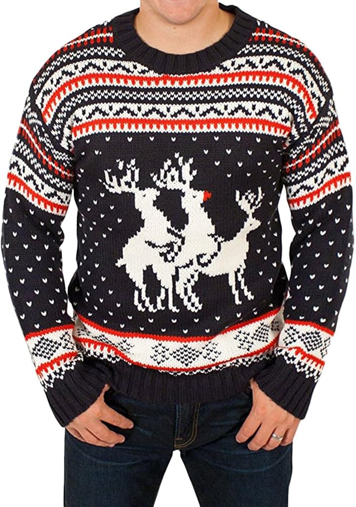 rude reindeer christmas jumper