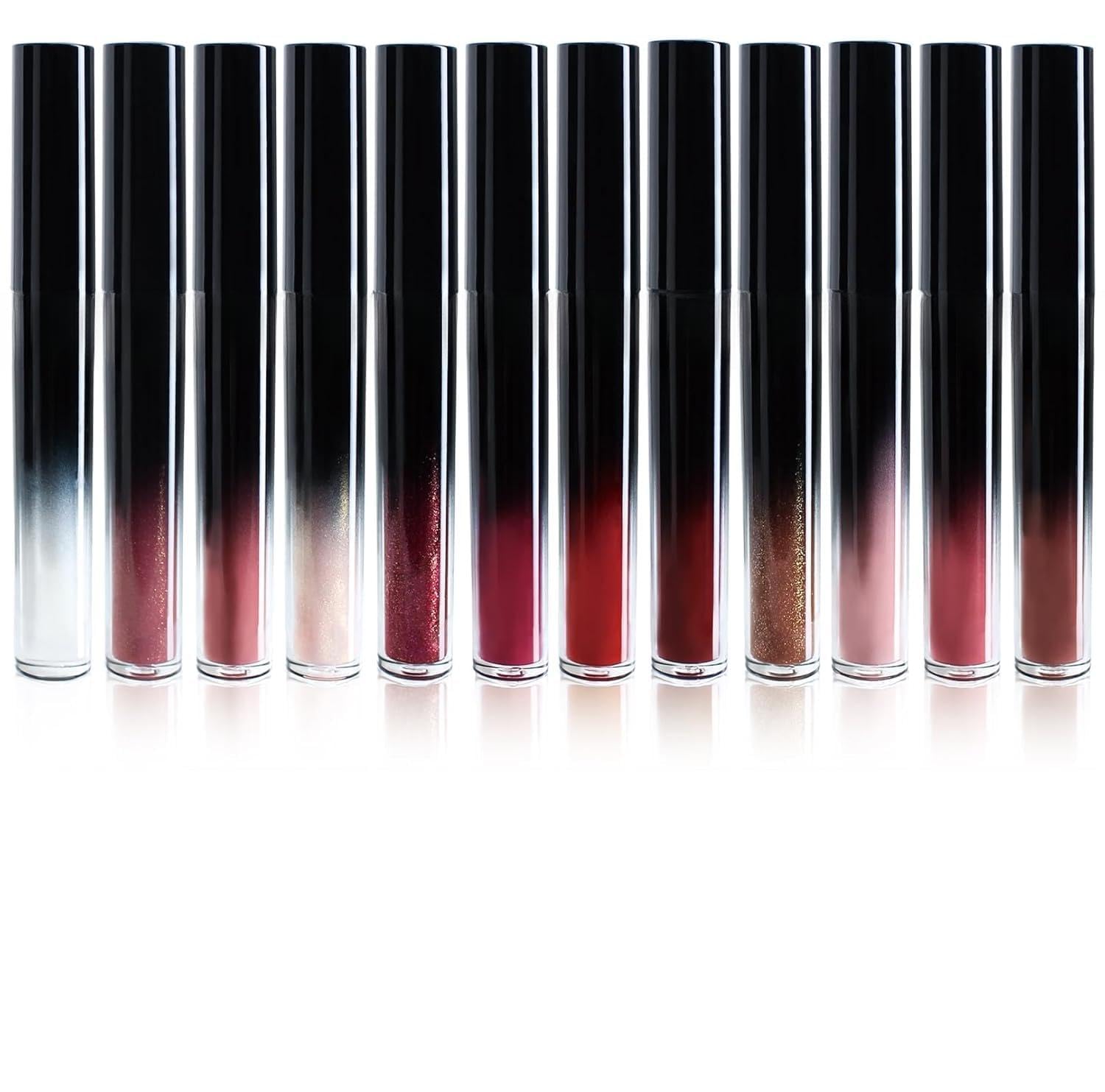 12Pcs Matte + Shiny Liquid Lipstick Set for Girls & Women