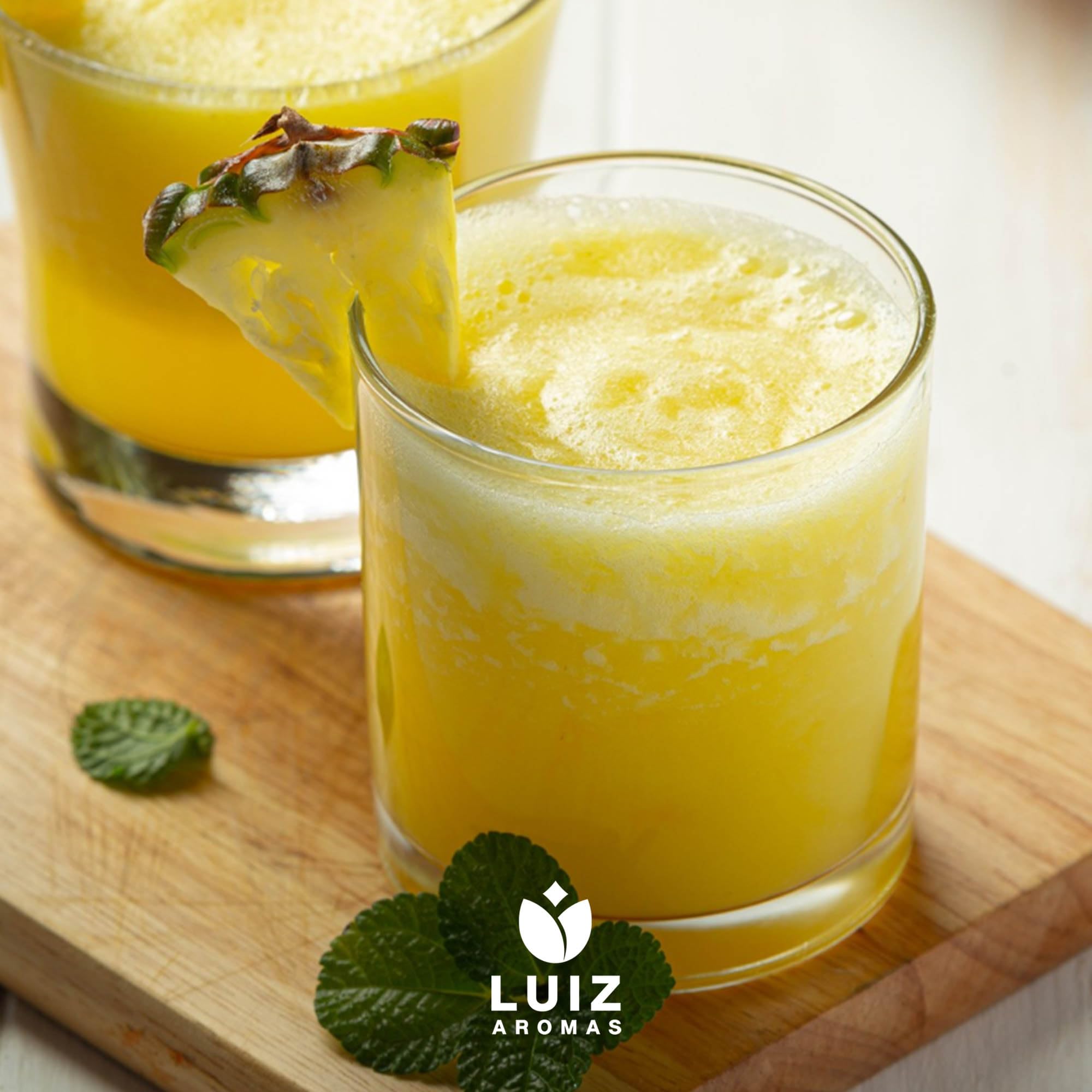 LUIZ AROMAS | Aroma Piña - Aroma Alimentario en Gotas para dulces de Hornear, Pasteles, Bizcochos y Tartas | Producto Vegano sin Calorías y sin Azucar | Producto 100% Italiano (30g)