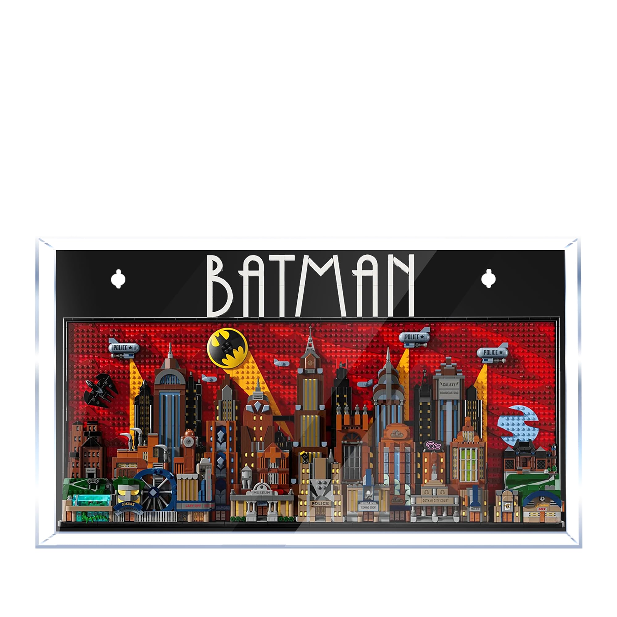 Acrylic Display Case for Lego 76271 Animated Gotham City Building Set, Dustproof Transparent Box - Only Display Case, Display Box Compatible with Lego 76271