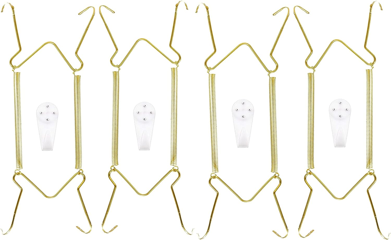 4Pack Plate Hangers, 4 Inch Wall Plate Hangers with Wall Hooks