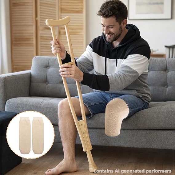 2PCS Prosthetic Socks for Below Knee Amputees, Amputee Socks