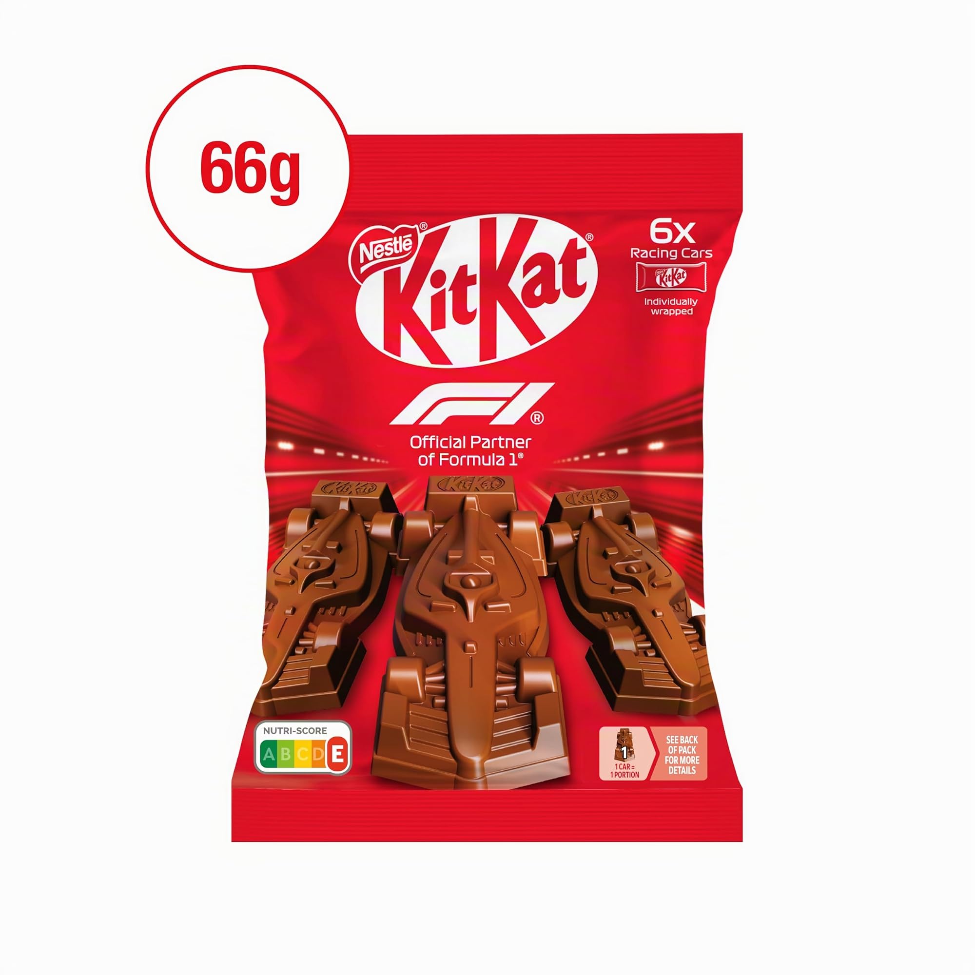 KitKat 15 Bolsas 6 Mini Coches Chocolate 11g