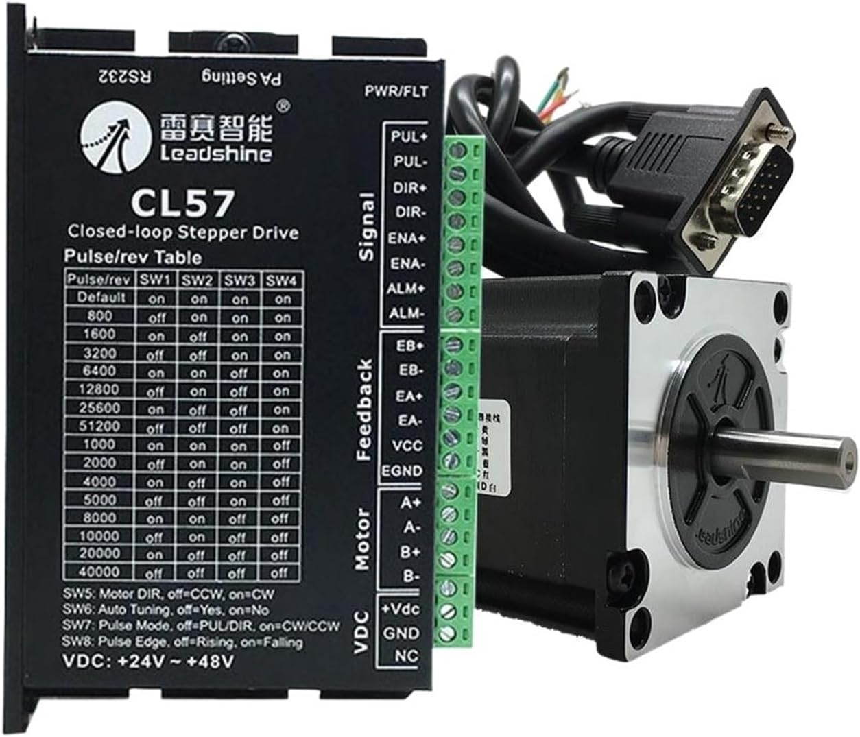Nema23 CL57 & 57CME Controller 1.3NM 2.3NM 3.1NM Closed Circuit Simple Servo Closed Circuit Motor Assembly Suitable for Face Mask Machine (3.1NM,2 Kits)