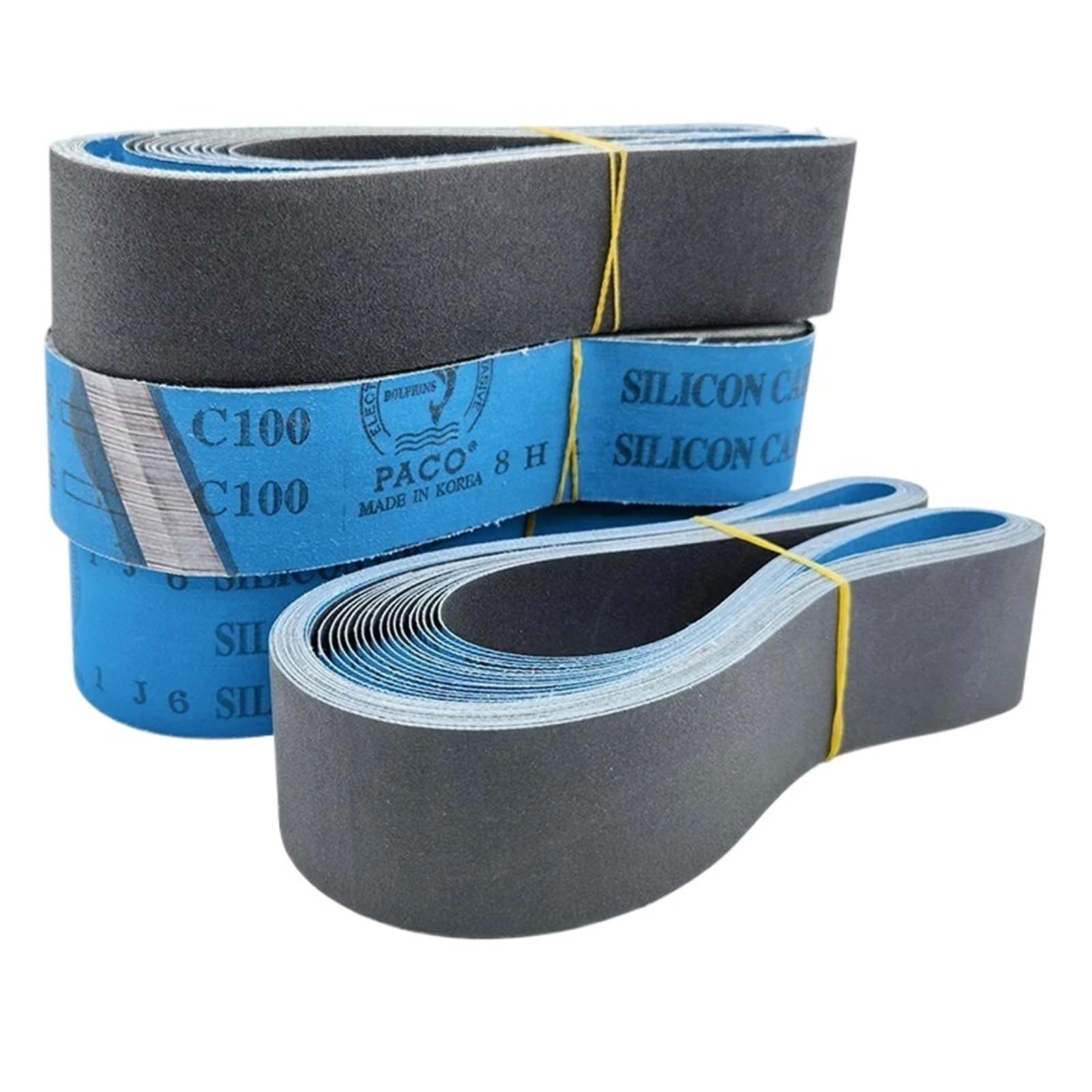 Lot de 5 bandes abrasives 50 x 915 mm pour métal Carborundum 2" 915 bandes grain 60-1000 Mix Pack (Rouge (TJ538), P60 120 180 320 600