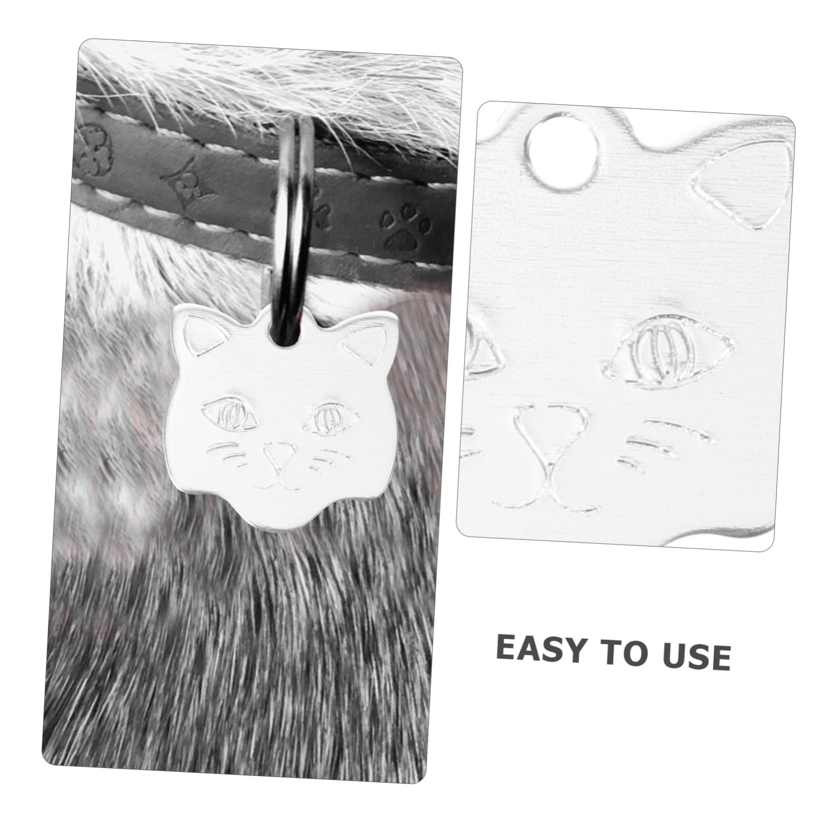 UPKOCH 5 Set Medaglietta Per Animali Domestici Da Targhette Identificative Personalizzabili Per Accessori Per Animali Per Incisione 10 Pezzi*5