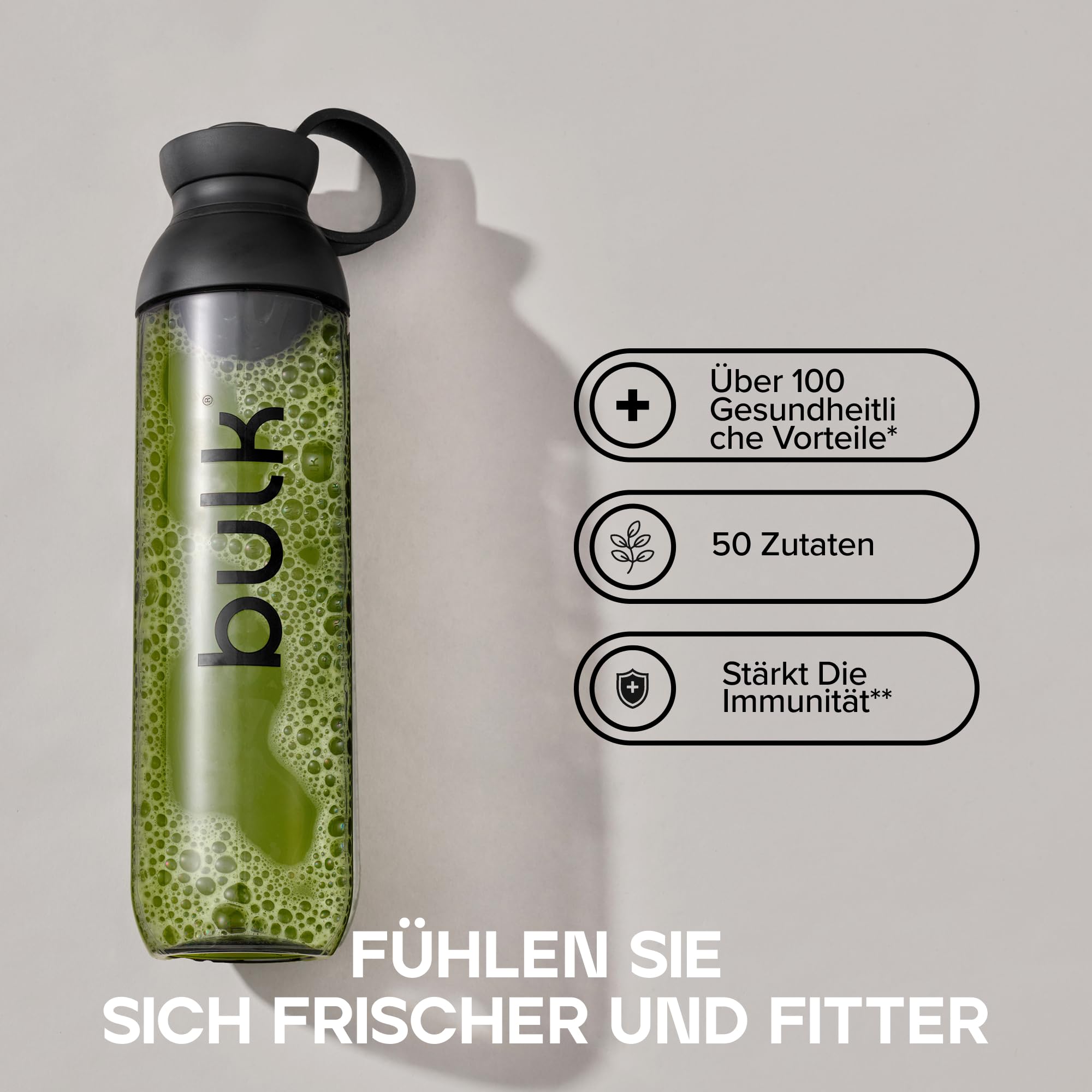Bulk Everyday Super Greens Pulver | Original | 60 Portionen | Mit 50 Vitaminen, Mineralien & Superfoods | Reich an Vitamin C, D & B12 | Unterstützt Immunität & Wohlbefinden