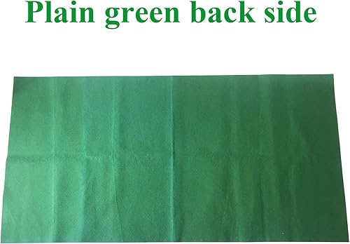 Miniatura 3 de Blackjack - Tapete rectangular de fieltro para mesa, 36 x 72 pulgadas, rectangular, estilo Las Vegas, color verde, ideal para juegos de póquer,