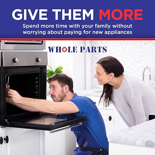 Miniatura 7 de Whole Parts W10830046 Junta para puerta de alimentos frescos para refrigerador (tira magnética en el interior, gris) Reemplazo y compatible con