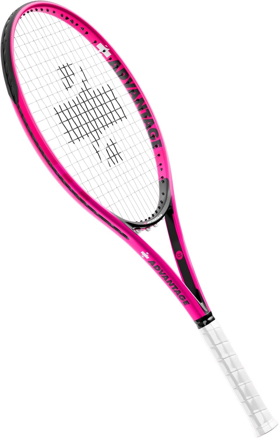 Amazon.com : Kids Tennis Racket - Neon Pink - Advantage Tennis (19 Inch ...