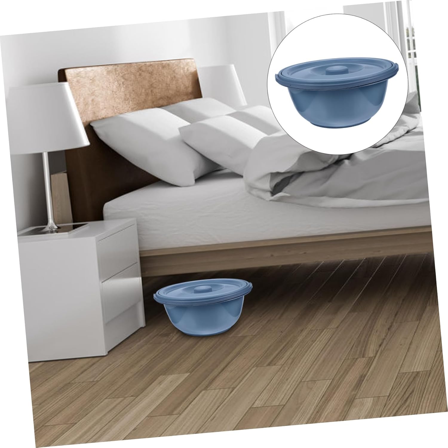 1pc Elderly Chamber Pot Lid Handle Portable Spittoon for Home Use No Odor Design Material for Seniors Pregnant Women Random Style